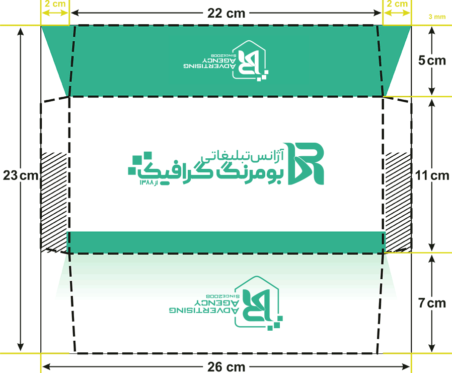 envelope horizontal guide