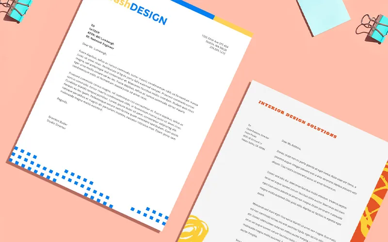 چاپ افست و بسته بندی 3 letterhead offset