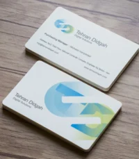 چاپ کارت ویزیت پی وی سی (PVC) 300 میکرون