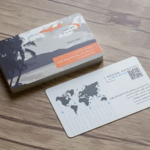 چاپ کارت ویزیت پی وی سی (PVC) 300 میکرون