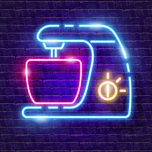 تابلو نئون آماده طرح لوازم خانگی - کد Appliance001