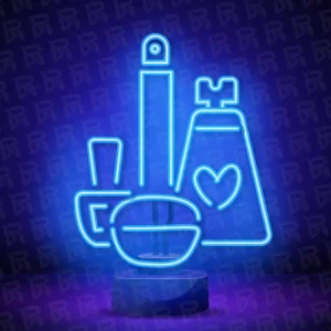 تابلو نئون آماده طرح لوازم آرایشی- کد Beauty003