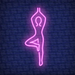 تابلو نئون آماده طرح ورزش و فیتنس - کد Fitness001