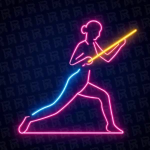 تابلو نئون آماده طرح ورزش و فیتنس - کد Fitness005