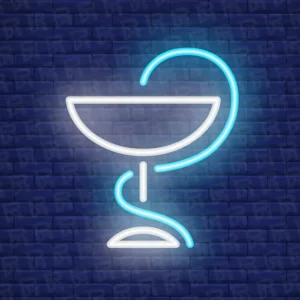 تابلو نئون آماده طرح داروخانه - کد Pharmacy004