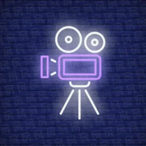 تابلو نئون آماده طرح دوربین - کد Photography005