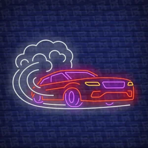 تابلو نئون آماده طرح ماشین - کد Car001
