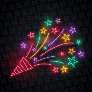 تابلو نئون آماده طرح جشن - کد Ceremony001