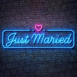 تابلو نئون آماده طرح ازدواج - کد Ceremony007