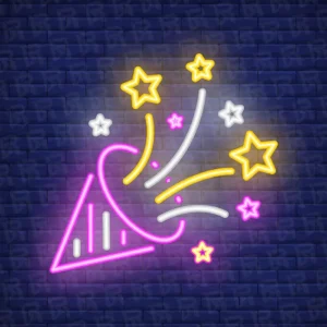 تابلو نئون آماده طرح جشن - کد Ceremony010