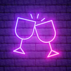 تابلو نئون آماده طرح جشن - کد Ceremony011