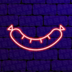 تابلو نئون آماده طرح سوسیس - کد Dairy030