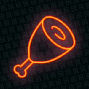 تابلو نئون آماده طرح گوشت - کد Dairy034