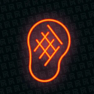 تابلو نئون آماده طرح گوشت - کد Dairy039