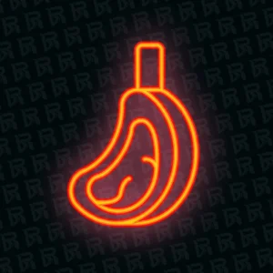 تابلو نئون آماده طرح گوشت - کد Dairy040