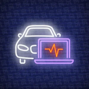 تابلو نئون آماده طرح دیاگ ماشین - کد Repair004