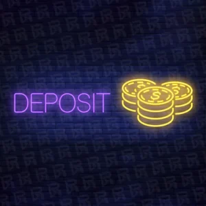 تابلو نئون آماده طرح سکه - کد Gold002