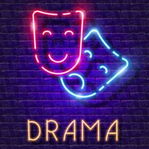 تابلو نئون آماده طرح نقاب - کد Other007