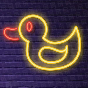 تابلو نئون طرح اردک - کد School007