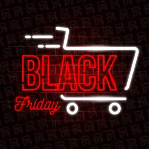 تابلو نئون طرح بلک فرایدی - کد Shop010