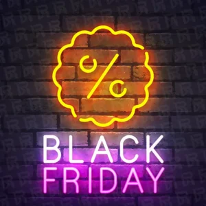 تابلو نئون طرح بلک فرایدی - کد Shop012