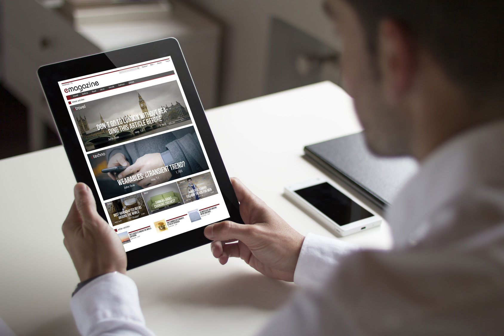 تبلیغات در مجله اینترنتی